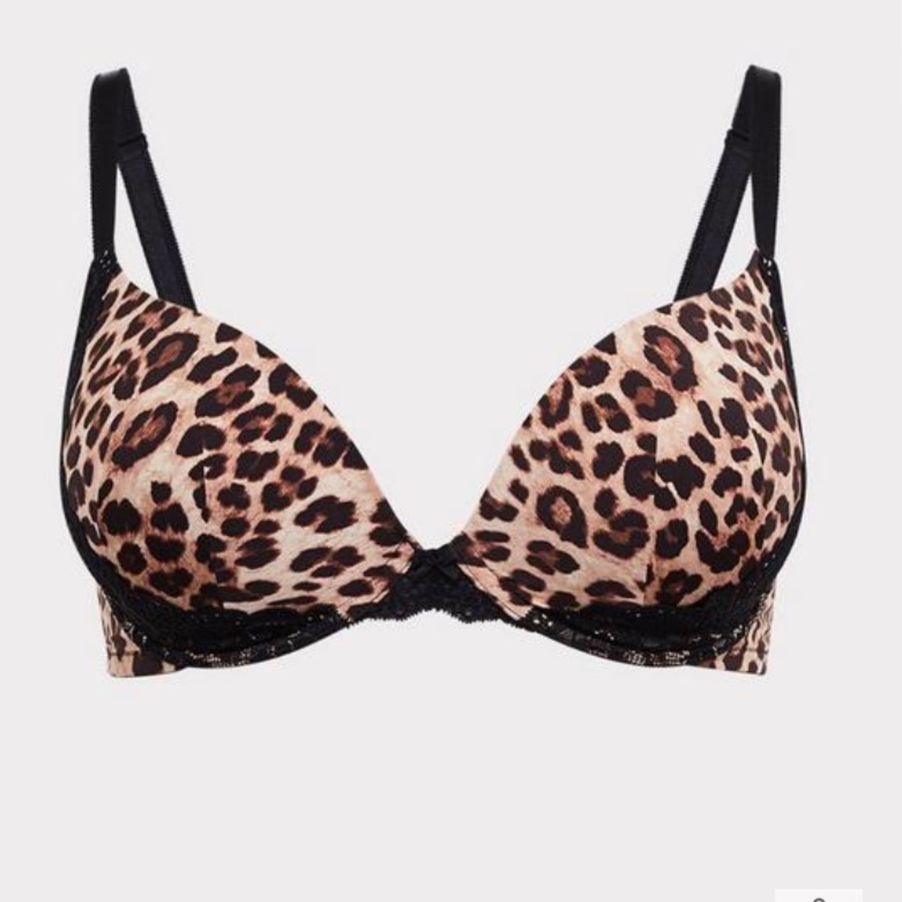 46D torrid leopard push up bra